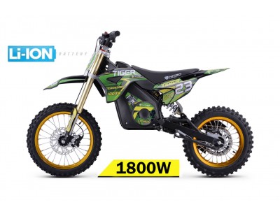 Electric Dirt Bikes Tiger 1800W 48V LI ION Electric Dirt